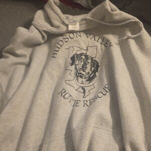 Gildan Gray Graphic Print Sweater